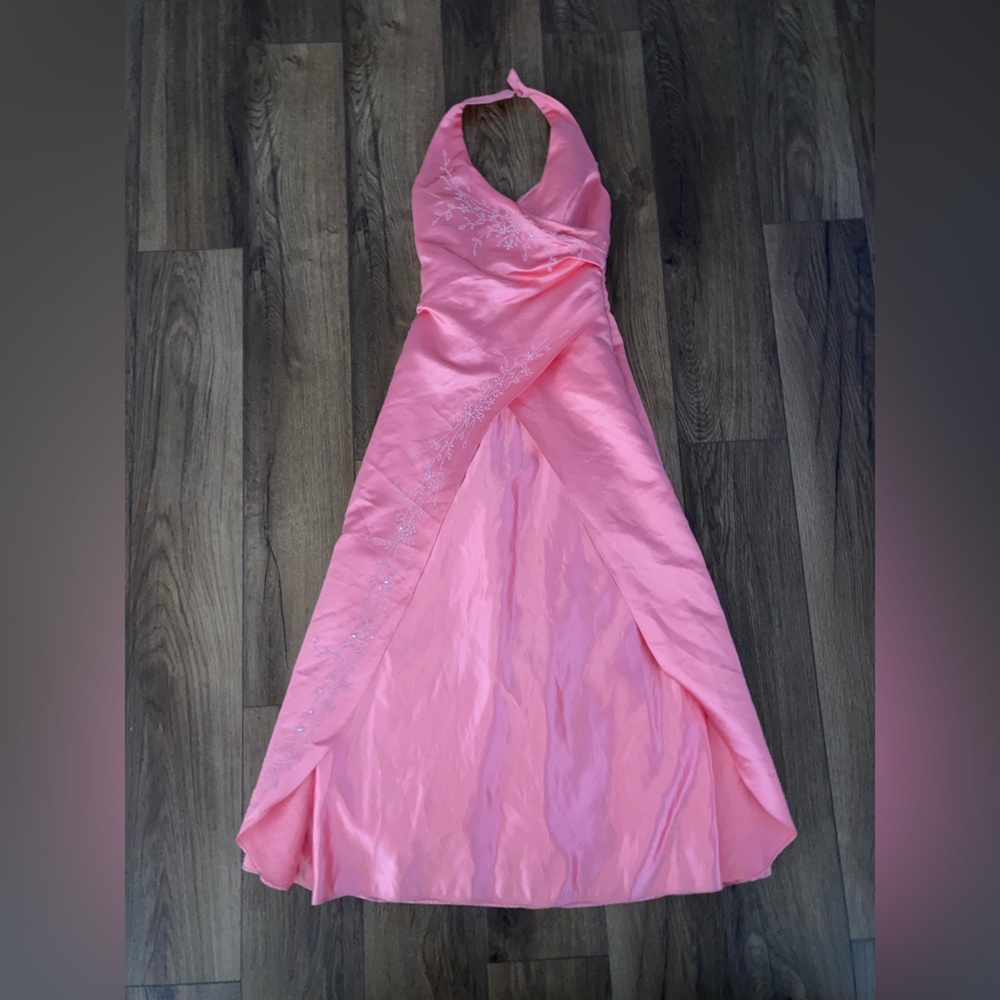 Victory women’s Y2K Pink Embroidered dress size s